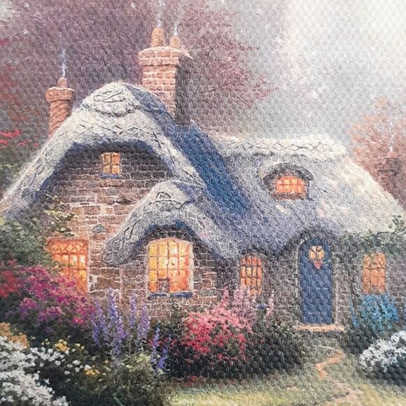 The Bradford Exchange Thomas Kinkrade Home Sweet Home Heart Shape Frame Wall Art - Picture 4 of 16